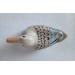KUZNIECOW, Ryga. Maselniczka porcelanowa w formie kaczki. Fabryka Porcelany M. S. Kuzniecow w Rydze, 1891-1917