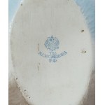 KUZNIECOW, Ryga. Maselniczka porcelanowa w formie kaczki. Fabryka Porcelany M. S. Kuzniecow w Rydze, 1891-1917