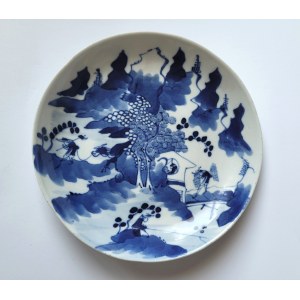 [PADEREWSKI, Ignacy Jan (1860-1941): sbírka] Porcelánový talíř, 19. století Čína. - Období Qing (1644-1911)