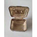 FRAGET, Warszawa. Cukiernica skrzynkowa, plater na mosiądzu, lata 1914-1939