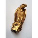 [PADEREWSKI, Ignacy Jan (1860-1941)] Seal piston of Ignacy Jan Paderewski with the coat of arms Jelita, gilt bronze, chiseled, 2nd half of the 19th century.
