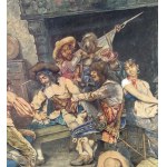 Giuseppe Aureli, The Inn with Figures - Giuseppe Aureli (1858 - 1929)