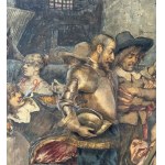 Giuseppe Aureli, The Inn with Figures - Giuseppe Aureli (1858 - 1929)
