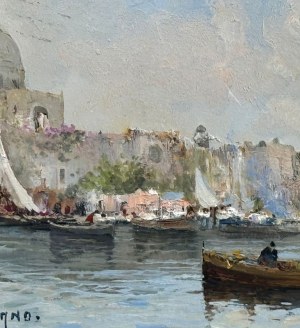 EUGENIO MAGNO, Neapolitańskie wybrzeże - Eugenio Magno (Neapol 1944)