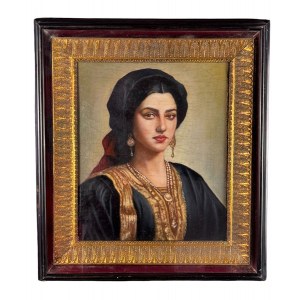 ANONIMO, Portrait of a Woman with a Headpiece