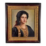 ANONIMO, Portrait of a Woman with a Headpiece