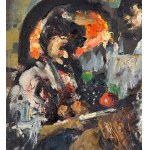 R. CARIGNANI, Friar in a tavern - R. CARIGNANI
