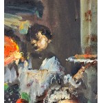 R. CARIGNANI, Friar in a tavern - R. CARIGNANI