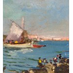 R. CARIGNANI, Neapolitan seascape - R. CARIGNANI