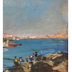 R. CARIGNANI, Neapolitan seascape - R. CARIGNANI