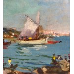 R. CARIGNANI, Neapolitan seascape - R. CARIGNANI