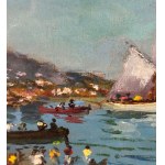 R. CARIGNANI, Neapolitan seascape - R. CARIGNANI