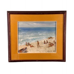 Gaetano Bocchetti, Figures by the Seaside - Gaetano Bocchetti (1888 - 1990)
