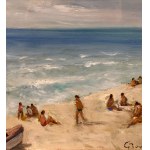 Gaetano Bocchetti, Figures by the Seaside - Gaetano Bocchetti (1888 - 1990)