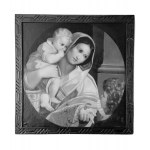 ANONIMO, Young Mother with a Child in her arms receiving a coin