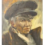 Camilo Henriquez VAN DEN BORGHT, Portrait of a man with a hat - Camilo Henriquez VAN DEN BORGHT (1935-2005)