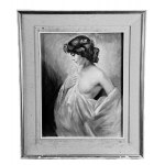 S. TESTA, Portrait of a woman with a veil - S. Testa