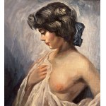 S. TESTA, Portrait of a woman with a veil - S. Testa