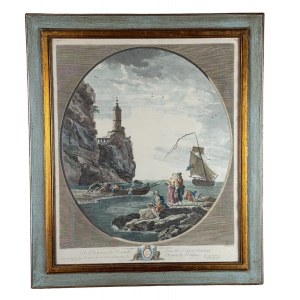 ANONIMO, Seascape with Figures and Architecture