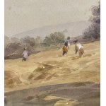 Francis Appleton, Landscape with figures and horses (Summer) - Francis Appleton