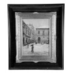 ANONIMO, Neapolitan street with figures