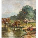 UNIDENTIFIED SIGNATURE, Landscape with a Flock