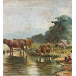 UNIDENTIFIED SIGNATURE, Landscape with a Flock