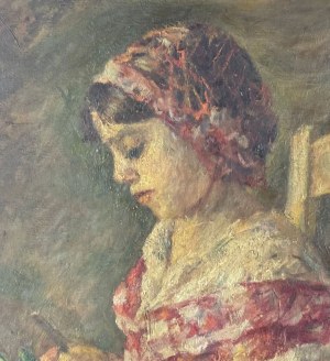 MORGARI, Portret młodej dziewczyny - MORGARI