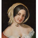 ANONIMO, Portrait of a Woman with a Headdress