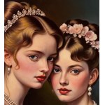 UNIDENTIFIED SIGNATURE, Portrait of two sisters