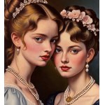 UNIDENTIFIED SIGNATURE, Portrait of two sisters