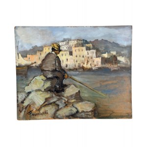 F. Nicolardi, Fisherman on the Neapolitan seaside - F. Nicolardi