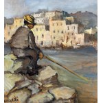 F. Nicolardi, Fisherman on the Neapolitan seaside - F. Nicolardi