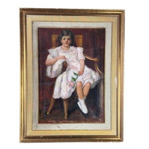 ANONIMO, Portrait of a seated girl