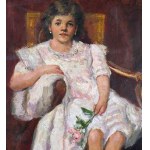 ANONIMO, Portrait of a seated girl