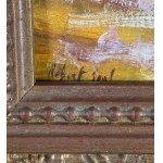 UNIDENTIFIED SIGNATURE, Elegant woman by the seaside