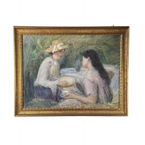 Tonino Manna, Two women in a garden - Tonino Manna