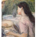 Tonino Manna, Two women in a garden - Tonino Manna