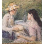 Tonino Manna, Two women in a garden - Tonino Manna