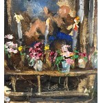 R.CARIGNANI, Market scene with characters - R. CARIGNANI