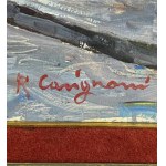 R.CARIGNANI, Market scene with characters - R. CARIGNANI