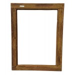 Antique carved and painted wooden frame