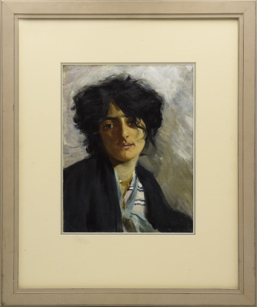 Feliks Michał WYGRZYWALSKI (1875-1944), Portret włoskiej dziewczyny