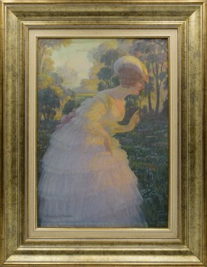 Eugeniusz URBAŃSKI-NIECZUJA (1877-1955), Dama z goździkiem