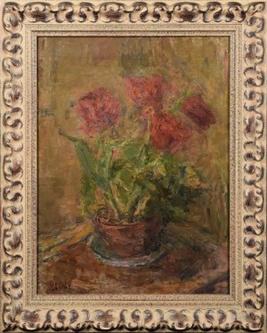 Eugeniusz EIBISCH (1895-1987), Kwiat w doniczce, ok. 1940