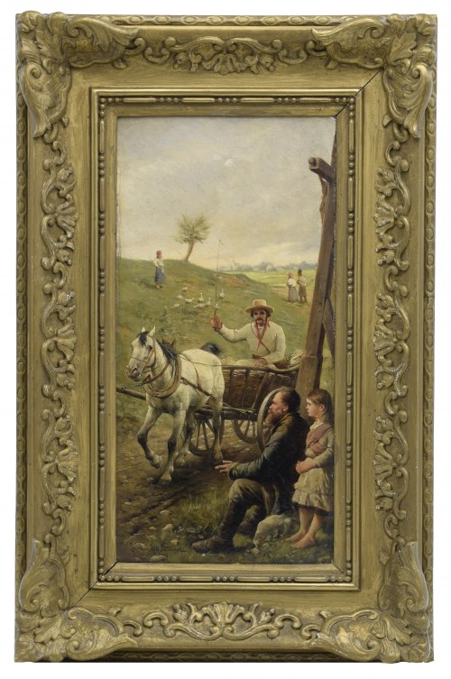 Zygmunt AJDUKIEWICZ (1861-1917), Na drodze, 1885