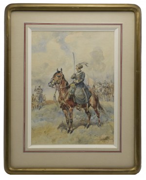 Antoni TRZESZCZKOWSKI (1902-1977), Nobleman on Horseback (Michał Wołodyjowski?).