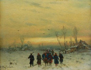 Joseph Friedrich HEYDENDAHL (1844-1906), Konwój jeńców, ok. 1880