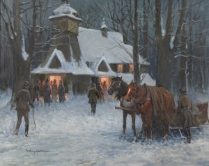 Mieczysław KRZYŻAK (1914-1984), Przed kościołem