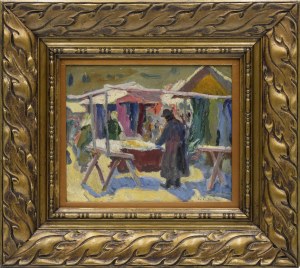 Emil KRCHA (1894-1972), At the marketplace